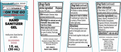 Image Description (On The Go Hand Sanitizer Blushing Rose Gel 30 mL 70 Vv)